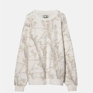 Dairy Boy Woodland Camo Print Crewneck Sweater